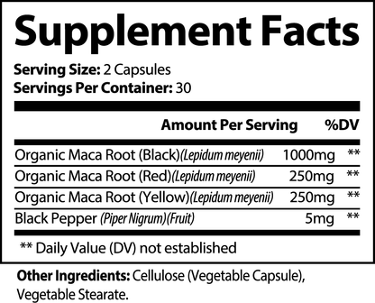 ORGANIC MACA 1500MG